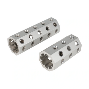 Octagon Customized Aluminium CNC Drilling Profile Accessory Extrusion